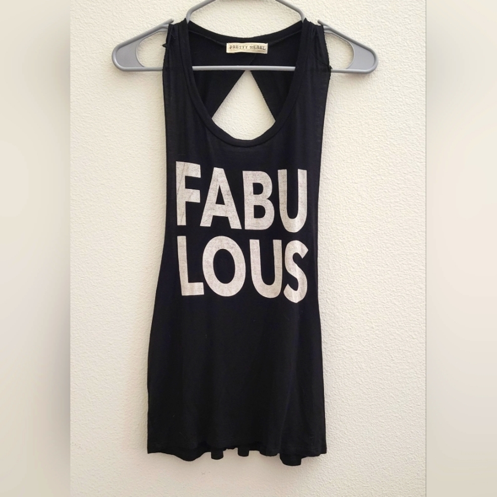Fabulous Pretty Rebel Tank Top size small oversized